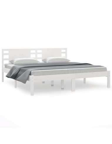 Giroletto Bianco in Legno Massello di Pino 200x200 cm