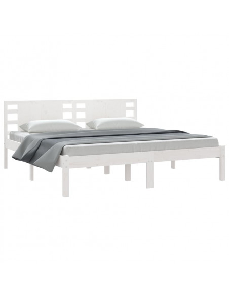 Giroletto Bianco in Legno Massello di Pino 200x200 cm