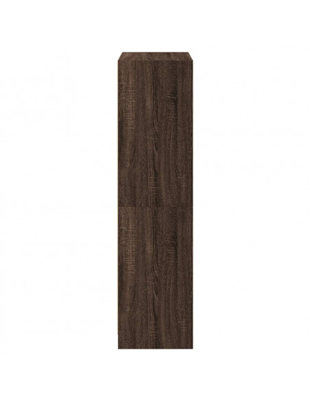 Credenza con Ante Rovere Marrone 68x37x142 cm Legno Multistrato