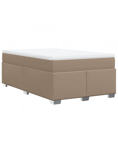 Giroletto a Molle con Materasso Cappuccino 120x190cm Similpelle