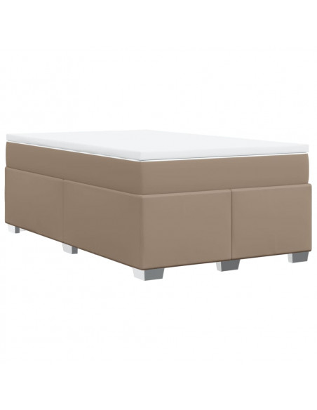 Giroletto a Molle con Materasso Cappuccino 120x190cm Similpelle