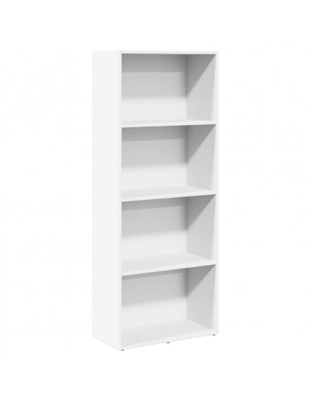 Libreria Bianca 60x30x152 cm in Legno Multistrato
