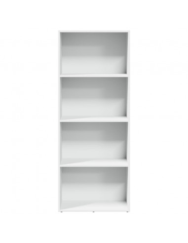 Libreria Bianca 60x30x152 cm in Legno Multistrato