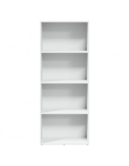 Libreria Bianca 60x30x152 cm in Legno Multistrato