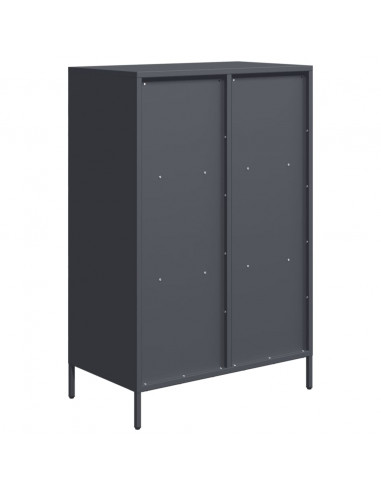 Credenza Antracite 68x39x103,5 cm Acciaio