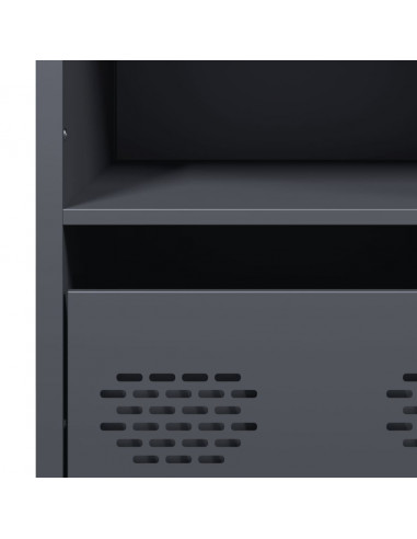 Credenza Antracite 68x39x103,5 cm Acciaio