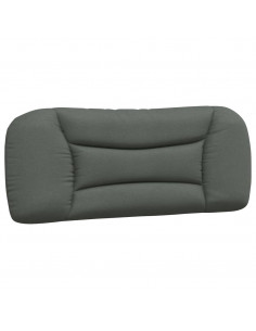 Cuscino Testiera Grigio Scuro 100 cm in Tessuto 2