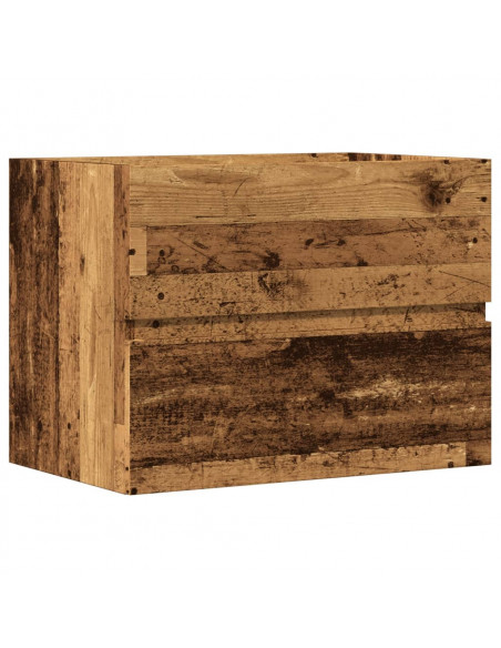 Mobile da Bagno Legno Antico 60x38,5x45 cm in Truciolato