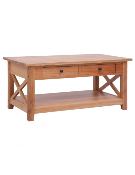 Tavolino da Caffè 100x55x46 cm Legno Massello di Mogano