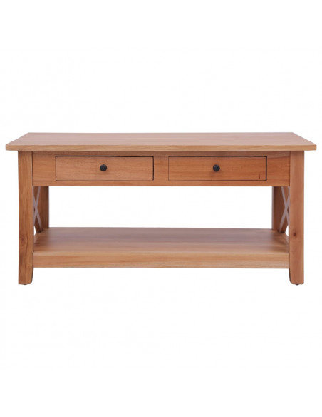 Tavolino da Caffè 100x55x46 cm Legno Massello di Mogano