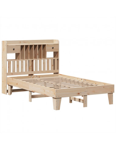 Letto senza Materasso 135x190 cm in Legno Massello di Pino