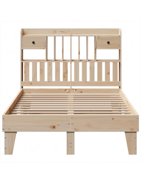 Letto senza Materasso 135x190 cm in Legno Massello di Pino