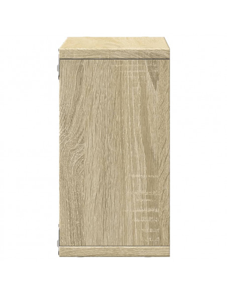 Mobile a Parete 60x16x30 cm Rovere Sonoma in Legno Multistrato