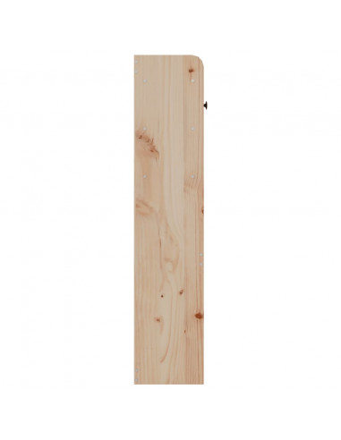 Testiera con Ripiani 150 cm in Legno Massello di Pino