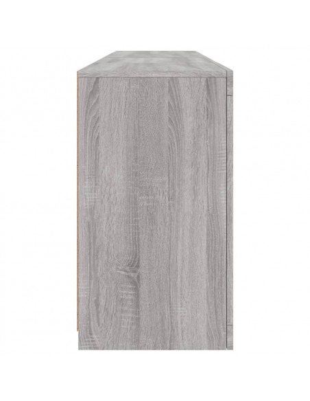Credenza con Luci LED Grigio Sonoma 164x37x67 cm