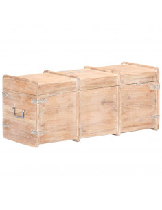 Baule 90x40x40 cm in Legno Massello di Acacia