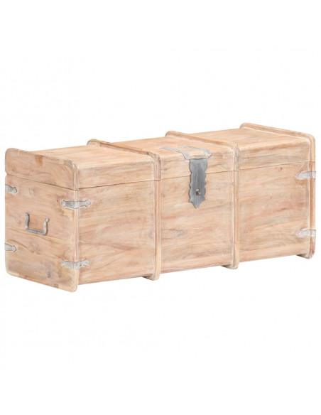 Baule 90x40x40 cm in Legno Massello di Acacia