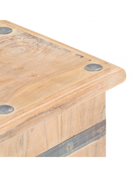 Baule 90x40x40 cm in Legno Massello di Acacia