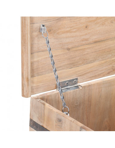 Baule 90x40x40 cm in Legno Massello di Acacia