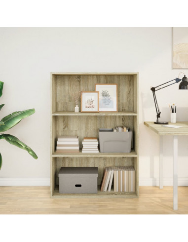 Libreria Rovere Sonoma 80x30x114 cm in Legno Multistrato
