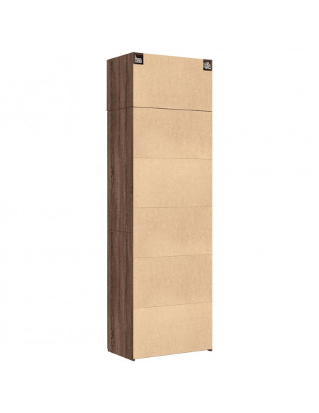 Armadietto Rovere Marrone 70x42,5x225 cm in Truciolato
