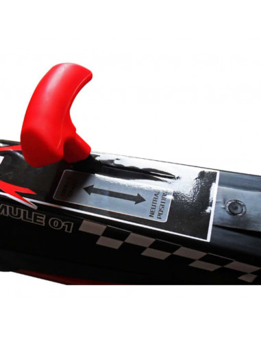 Go-kart a pedali per bambini, sedile regolabile, rosso