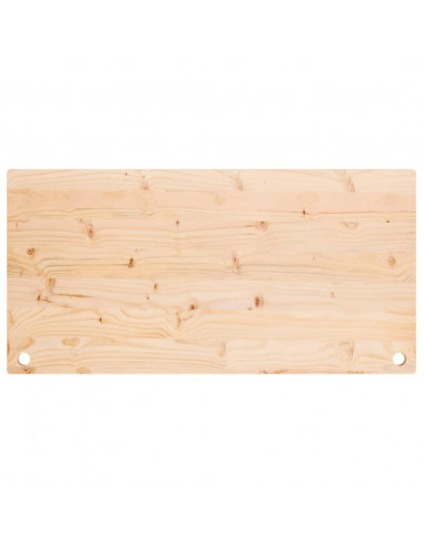 Piano Scrivania 100x50x2,5 cm in Legno Massello di Pino