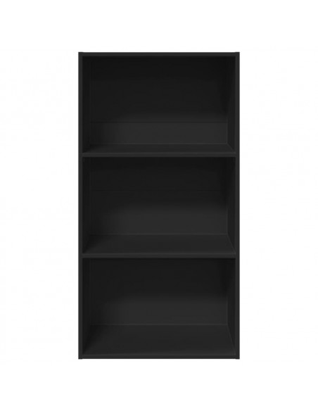 Libreria Nera 60x30x114 cm in Legno Multistrato