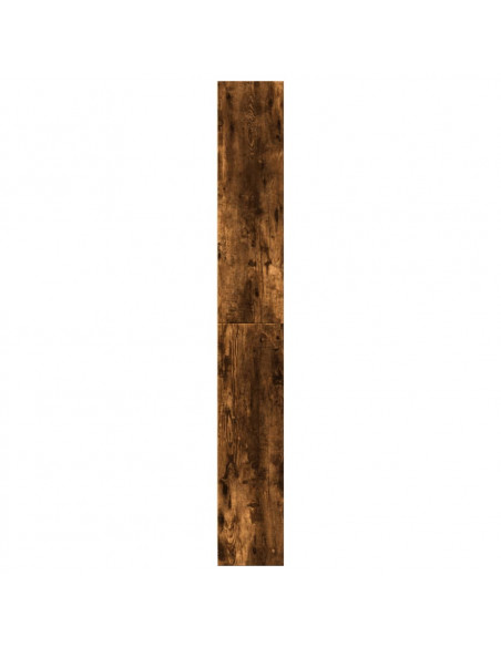 Libreria Rovere Fumo 80x24x176 cm in Legno Multistrato