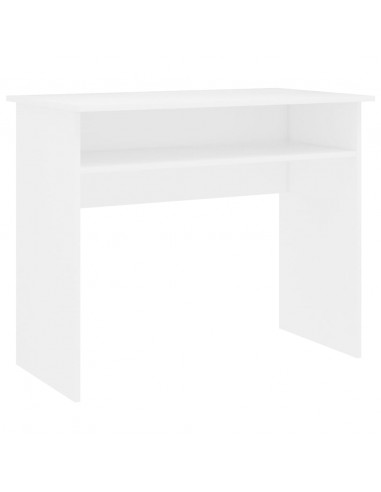 Scrivania Bianca 90x50x74 cm in Legno Multistrato