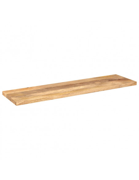 Piano per Tavolo 120x30x2,5cm Rettangolare Legno Massello Mango