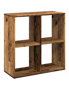 Libreria Divisorio Legno Vecchio 69,5x29x69,5 cm in Truciolato 2
