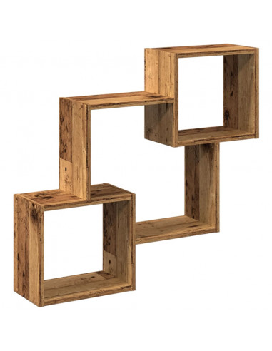 Mobile a Parete 78x18x71 cm Legno Antico in Legno Multistrato