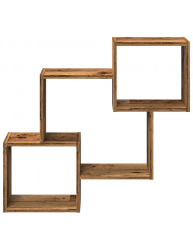 Mobile a Parete 78x18x71 cm Legno Antico in Legno Multistrato
