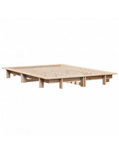Letto senza Materasso 120x190 cm in Legno Massello di Pino