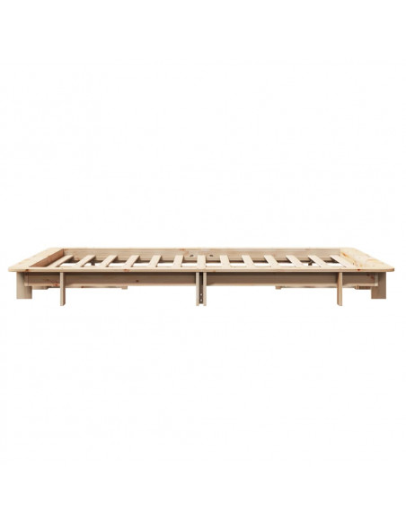 Letto senza Materasso 120x190 cm in Legno Massello di Pino