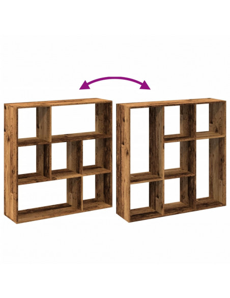 Libreria Divisorio Legno Antico 102x29x103,5 cm in Truciolato