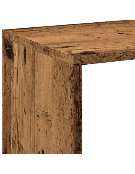 Libreria Divisorio Legno Antico 102x29x103,5 cm in Truciolato