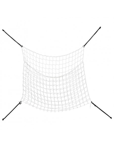 Reti da Fieno 2pz Rettangolari Bianchi 100x90 cm in PP