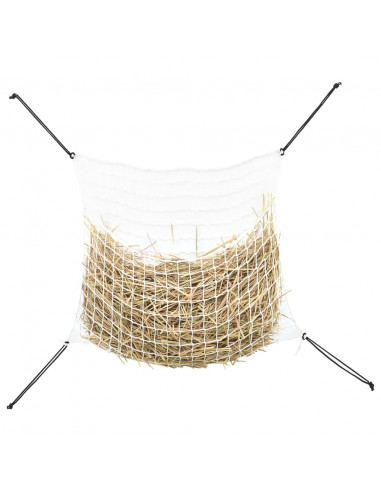 Reti da Fieno 2pz Rettangolari Bianchi 100x90 cm in PP