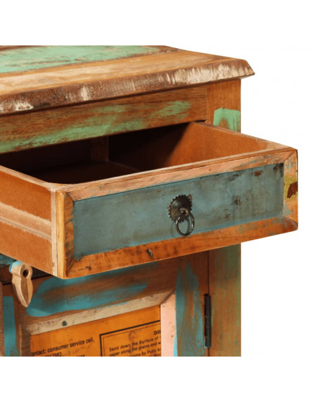 Credenza in Legno di Recupero Vintage con 3 Cassetti e 3 Ante