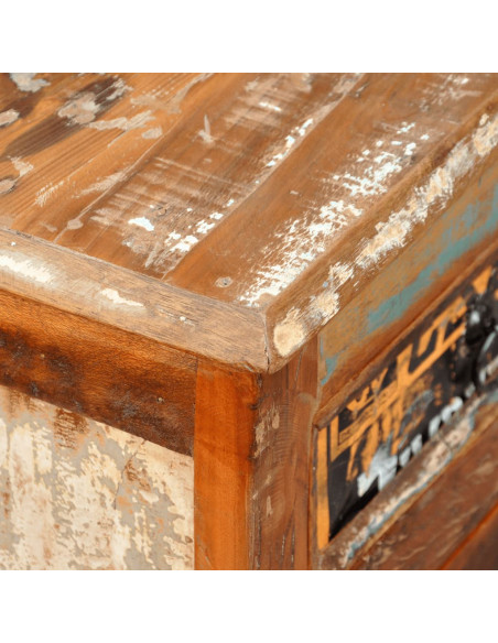 Credenza in Legno di Recupero Vintage con 3 Cassetti e 3 Ante
