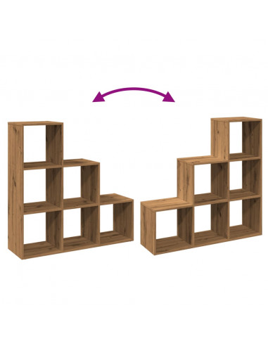 Libreria Divisorio 3Piani Rovere Artigianale 99x29x99Truciolato