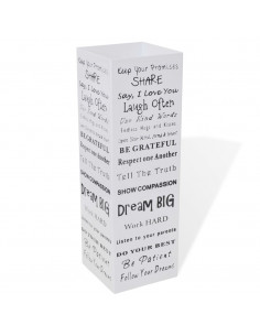 Portaombrelli Bastoni Passeggio Quadrato Acciaio 48,5 cm Bianco 2