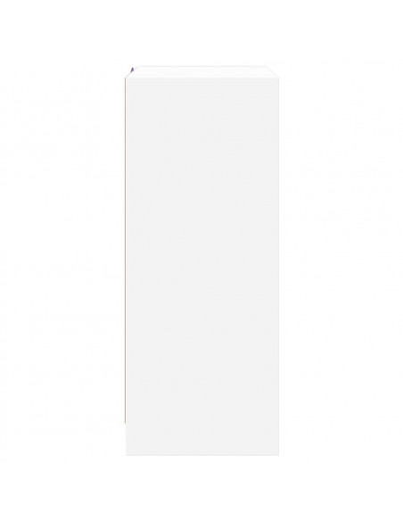 Credenza con LED Bianca 77x34x85 cm in Legno Multistrato