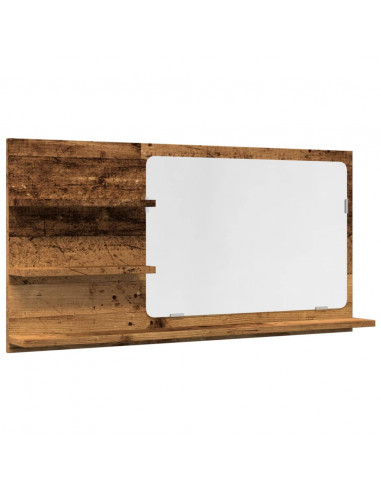 Mobile da Bagno Legno Antico 90x11x45 cm in Truciolato