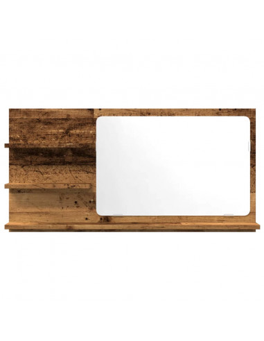 Mobile da Bagno Legno Antico 90x11x45 cm in Truciolato