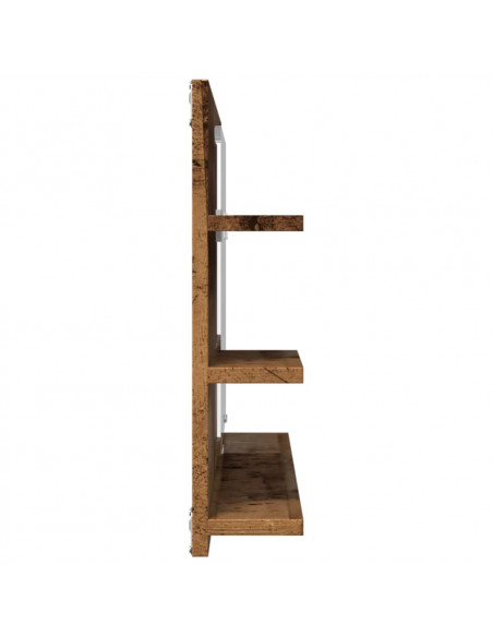 Mobile da Bagno Legno Antico 90x11x45 cm in Truciolato
