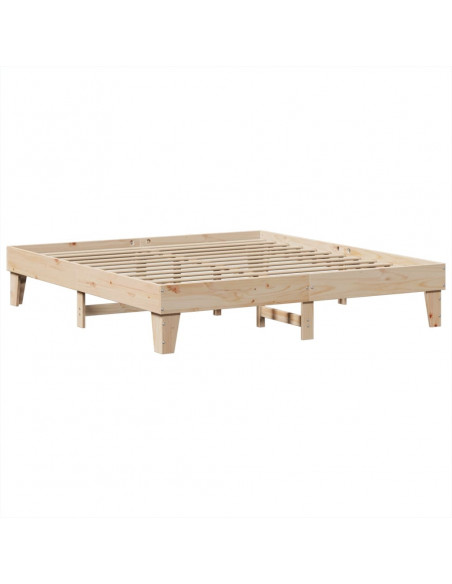 Letto senza Materasso 180x200 cm in Legno Massello di Pino
