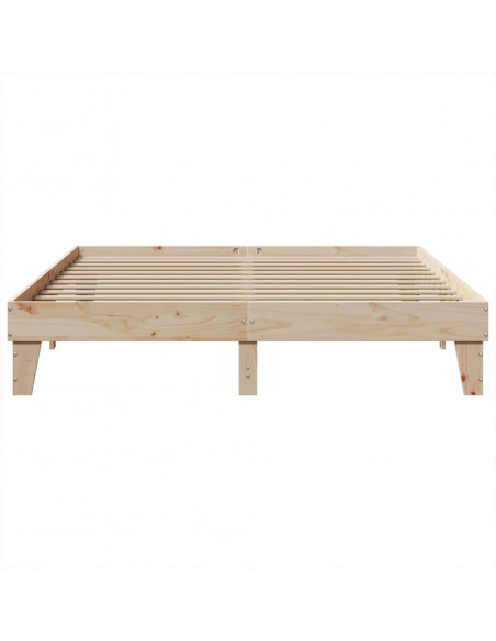 Letto senza Materasso 180x200 cm in Legno Massello di Pino